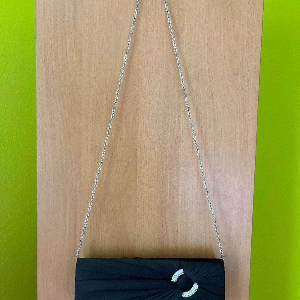 NEW black evening clutch